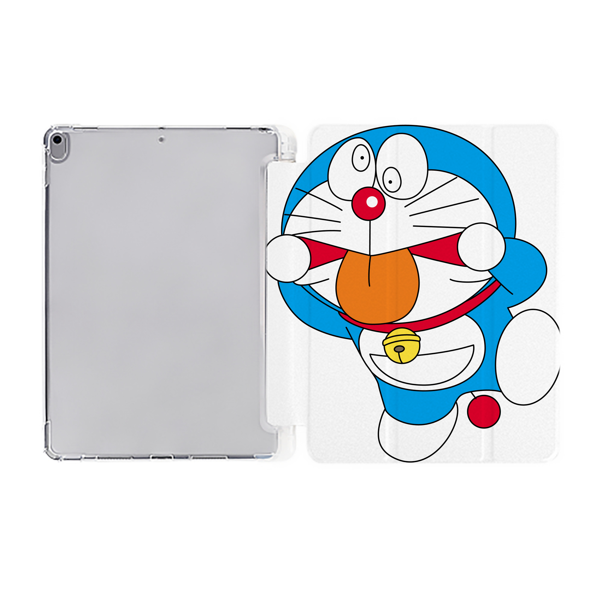 （画像用） ドラえもん Doraemon IPad ケース ペン収納付き 三つ折りスタンド PUレザー×シリコン 対応機種9.5/10.5/10.9インチ